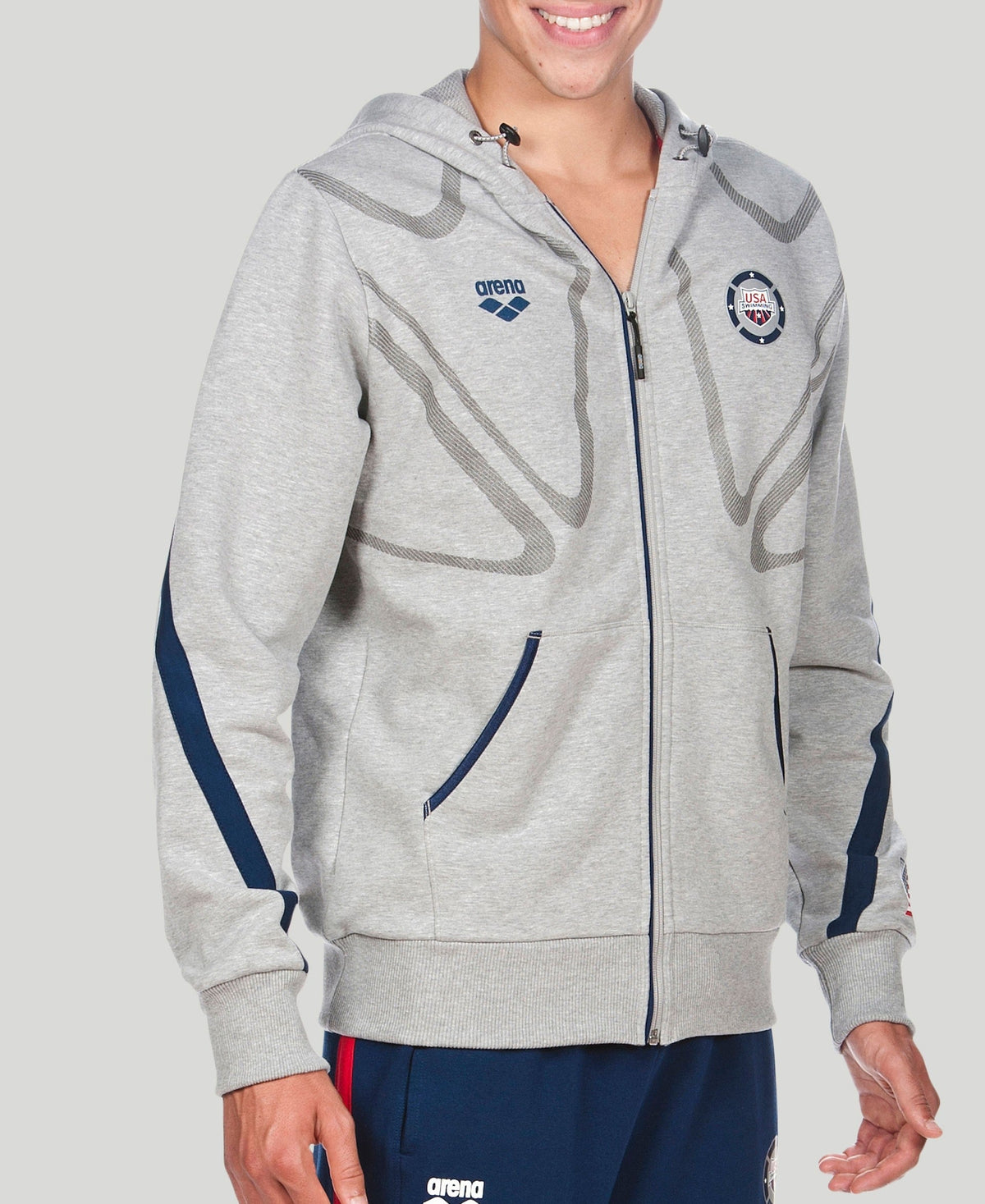 Arena Official USA Swimming National Team Zipup Jacket Hoody