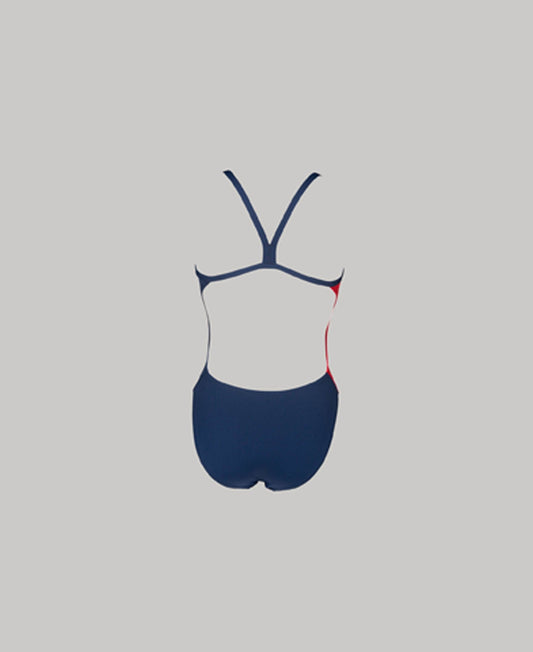 Arena Diagonal Stripe Challenge Back One Piece