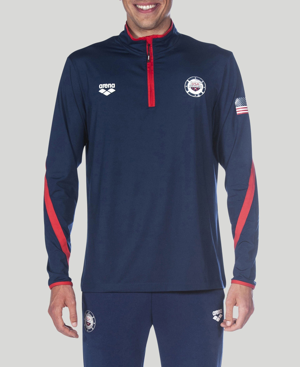 Arena Official USA Swimming National Team Half Zip LS II