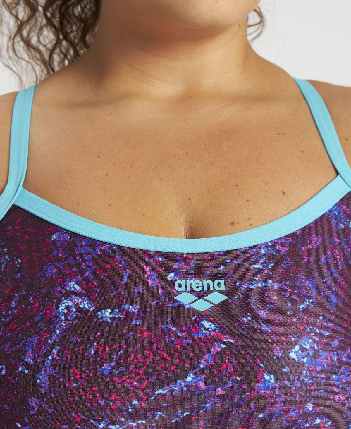 Arena Mountains Texture Light Drop Back One Piece Plus