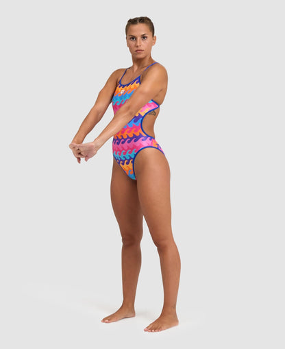Arena Allover Reversible Challenge Back One Piece